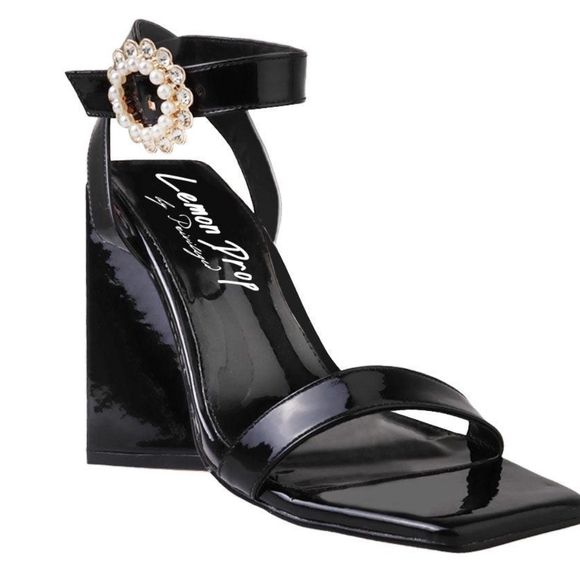 👣 Sweet LEMON DROP by PRIVILEGED Damian Heels in Black footwear - Picture 3 of 15